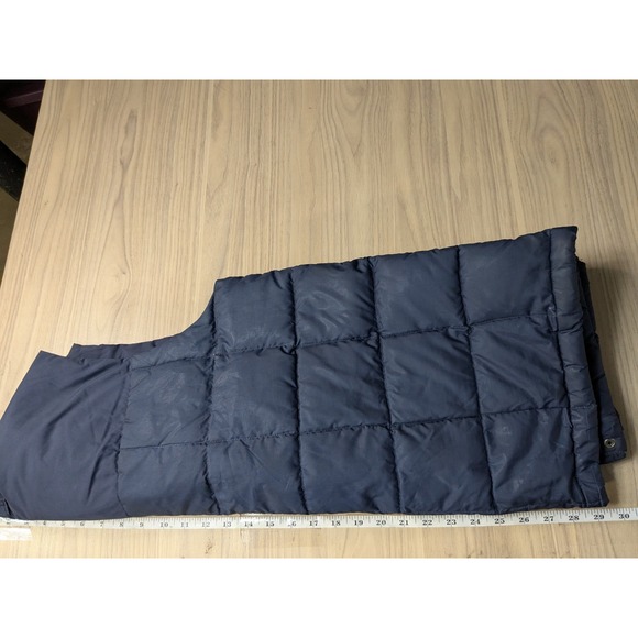 Nautica Down Vest Quilted Puffer Navy Feathers Gorpcore Winter Warm Mens M A057 - Picture 10 of 15